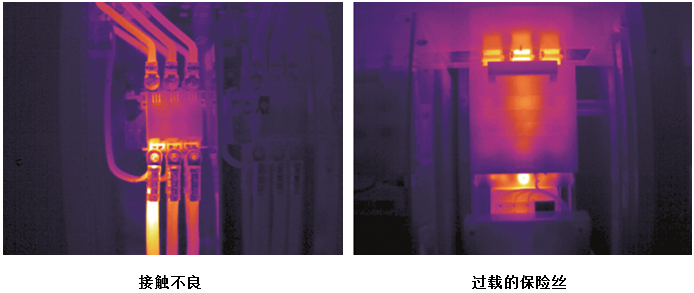 FLIR AX8热像仪拍摄的热图
